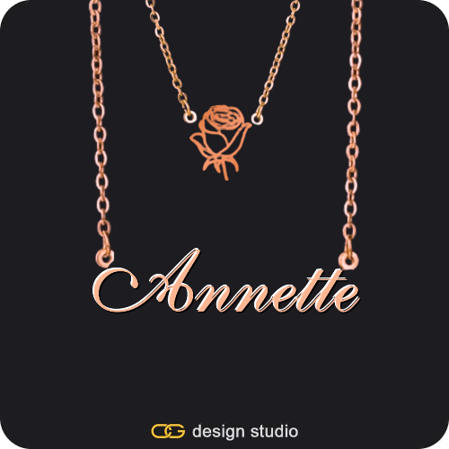 The Essential Name Necklace: Charm
