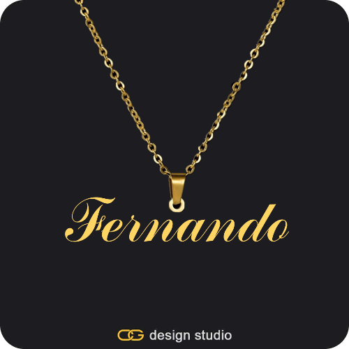 The Essential Name Necklace: Looped