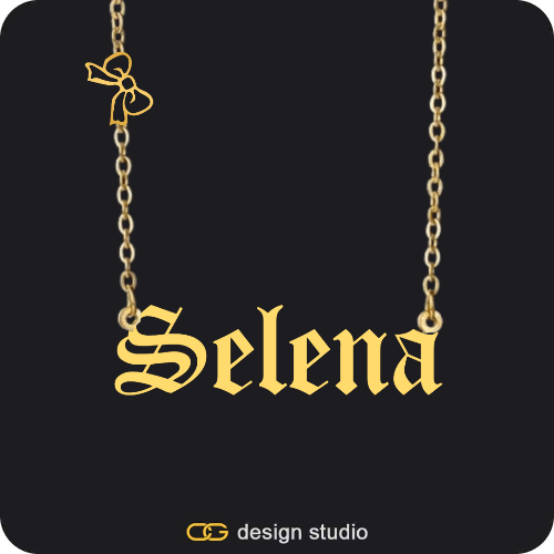 The Essential Name Necklace: Charm