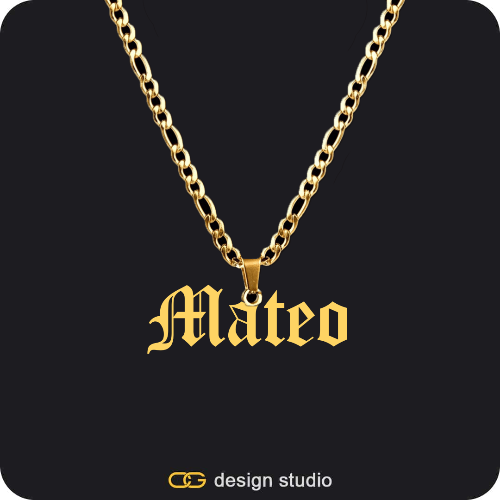 The Essential Name Necklace: Looped