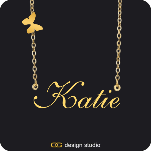 The Essential Name Necklace: Charm