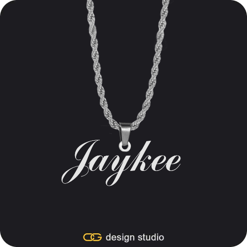 The Essential Name Necklace: Looped