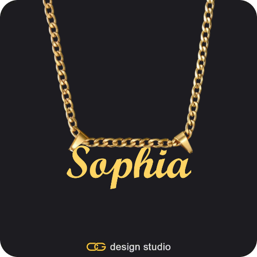 The Essential Name Necklace: Double Loop