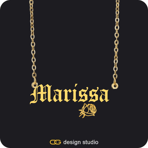 The Essential Name Necklace: Charm
