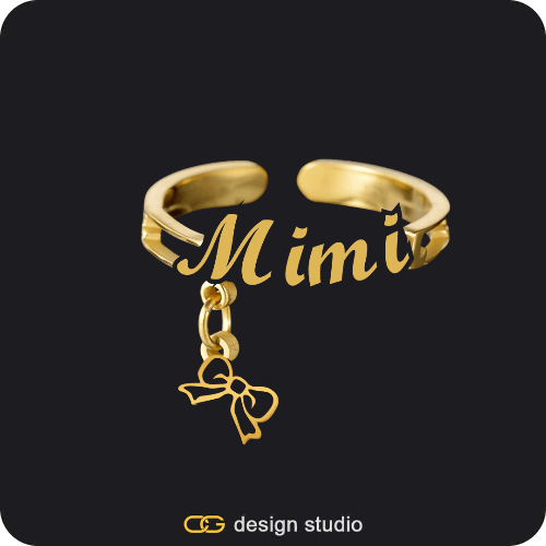 The Charm Name Ring