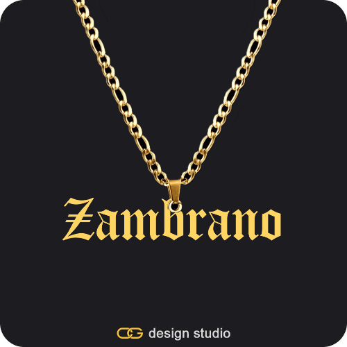 The Essential Name Necklace: Looped