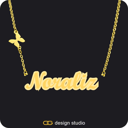 The Spotlight Double Plated Name Necklace