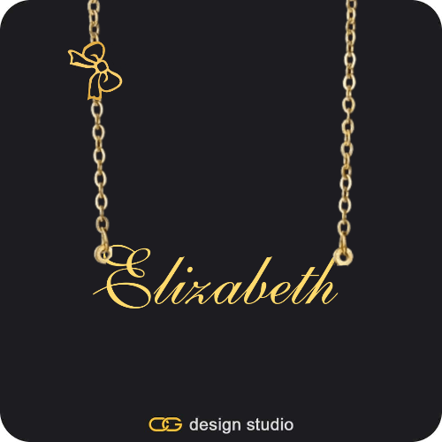 The Essential Name Necklace: Charm