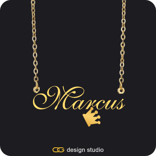 The Essential Name Necklace: Charm