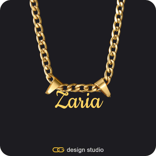 The Essential Name Necklace: Double Loop