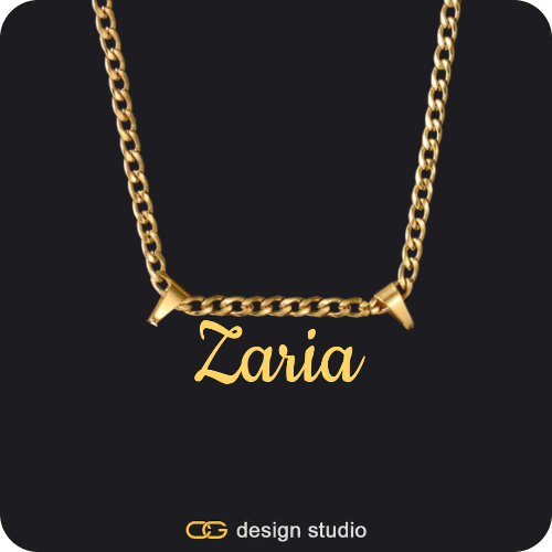 The Essential Name Necklace: Double Loop
