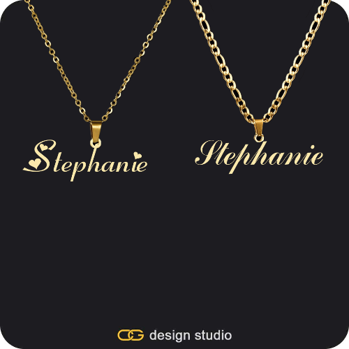 His & Hers Name Necklaces