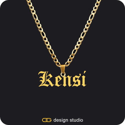 The Essential Name Necklace: Looped