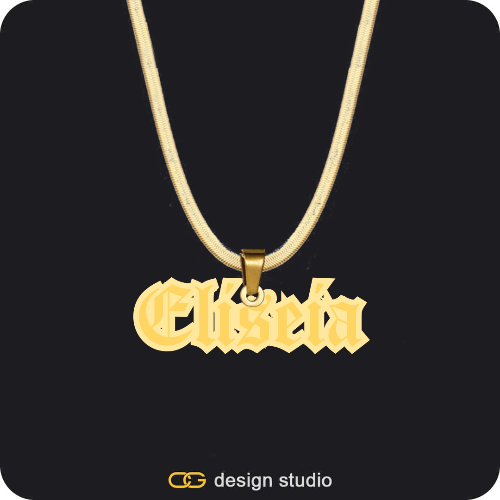 The Spotlight Double Plated Name Necklace