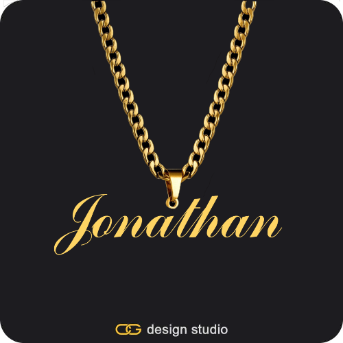 The Essential Name Necklace: Looped