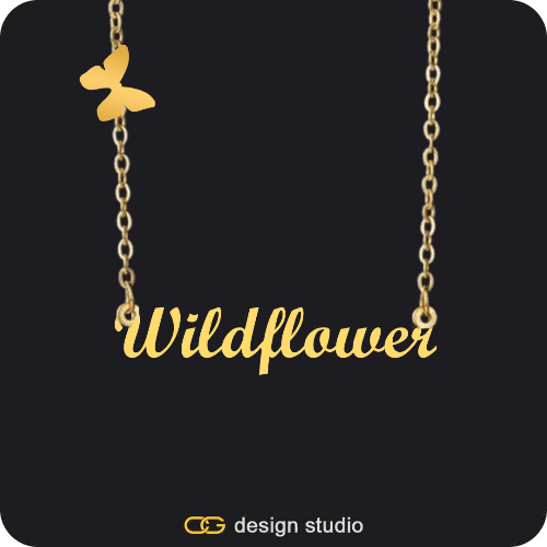 The Essential Name Necklace: Charm