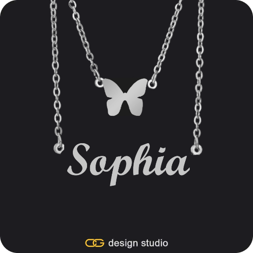 The Essential Name Necklace: Double Layer