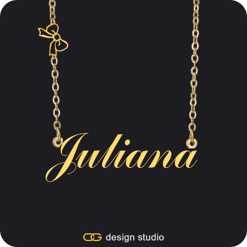 The Essential Name Necklace: Charm
