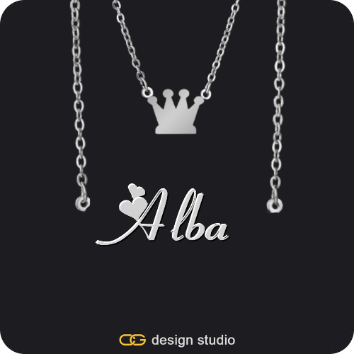 The Essential Name Necklace: Charm