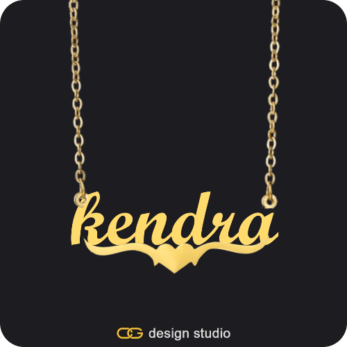 The Essential Name Necklace: Underline