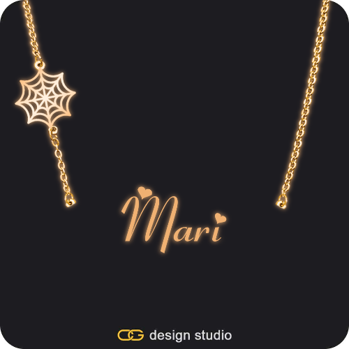The Essential Name Necklace: Glitter