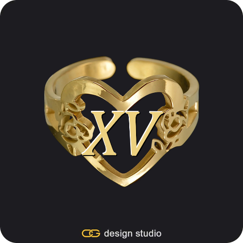 The Heartfelt Initial Ring
