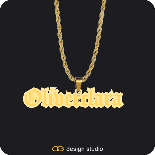 The Spotlight Double Plated Name Necklace