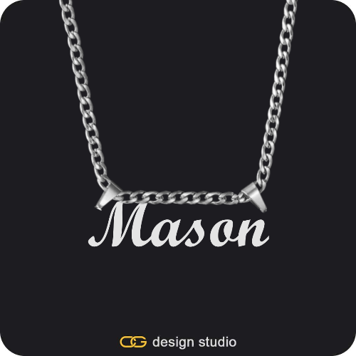 The Essential Name Necklace: Double Loop
