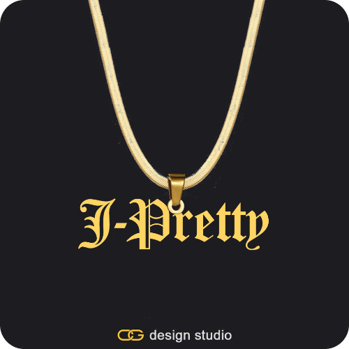 The Essential Name Necklace: Looped