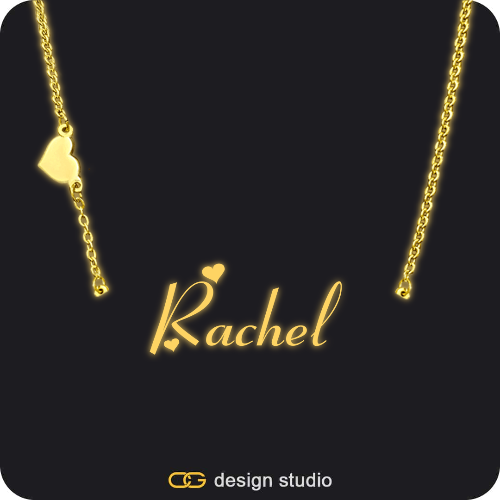 The Essential Name Necklace: Glitter