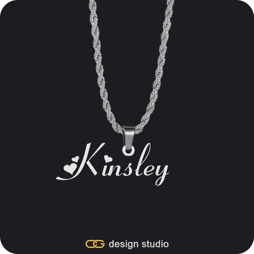 The Essential Name Necklace: Looped