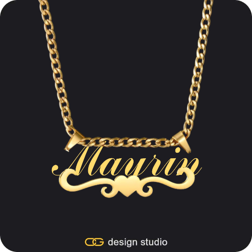 The Essential Name Necklace: Underline