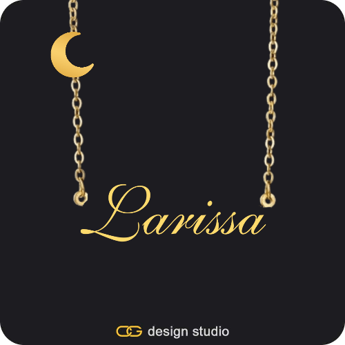 The Essential Name Necklace: Charm