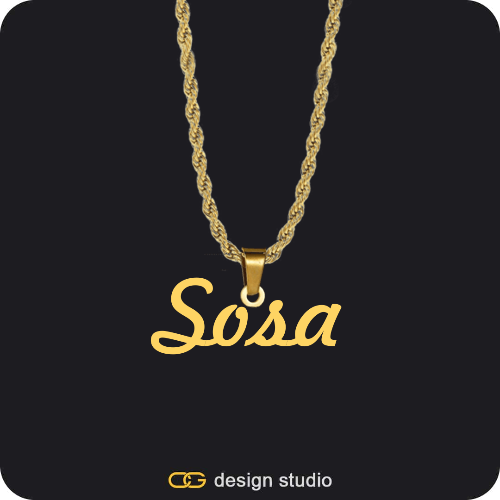 The Essential Name Necklace: Looped