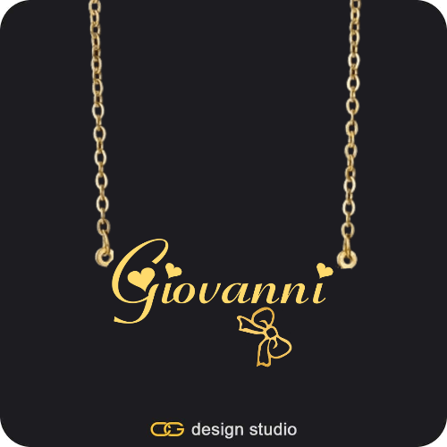 The Essential Name Necklace: Charm