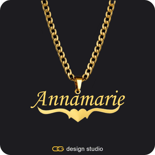 The Essential Name Necklace: Underline