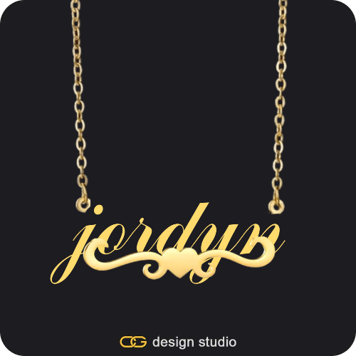 The Essential Name Necklace: Underline