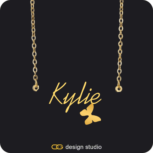 The Essential Name Necklace: Charm