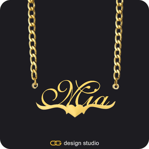 The Essential Name Necklace: Underline