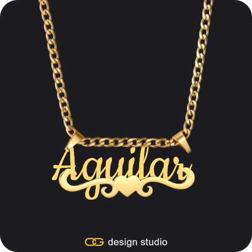 The Essential Name Necklace: Underline