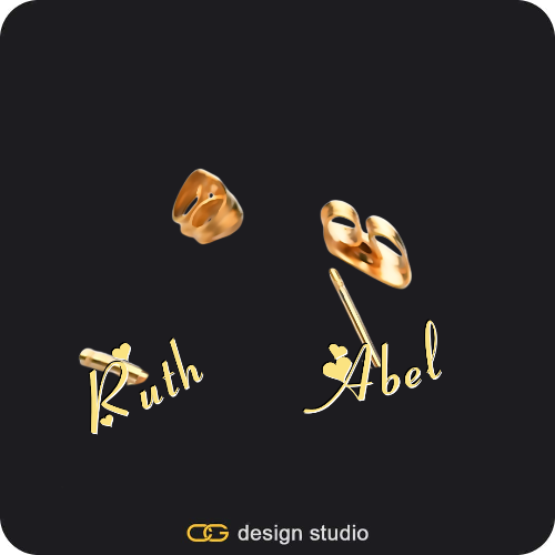 The Essential Stud Name Earrings