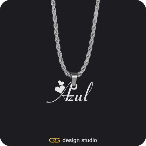 The Essential Name Necklace: Looped