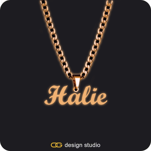 The Essential Name Necklace: Glitter