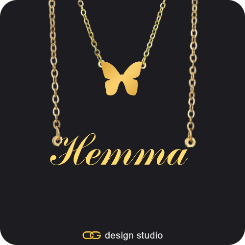 The Essential Name Necklace: Charm