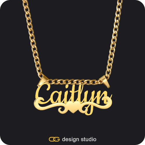 The Essential Name Necklace: Underline