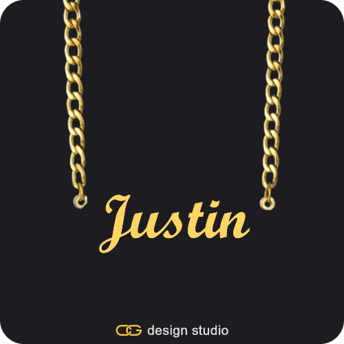 The Essential Name Necklace: Cuban chain