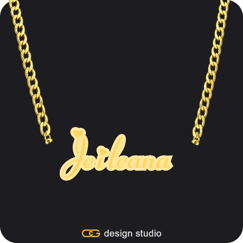 The Spotlight Double Plated Name Necklace