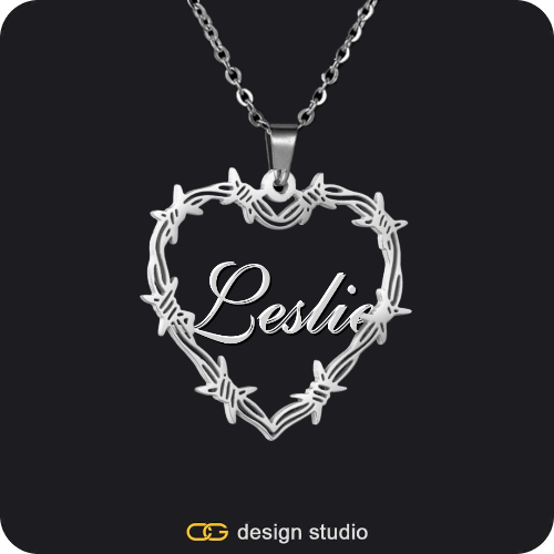 Bichota Heart Name Necklace