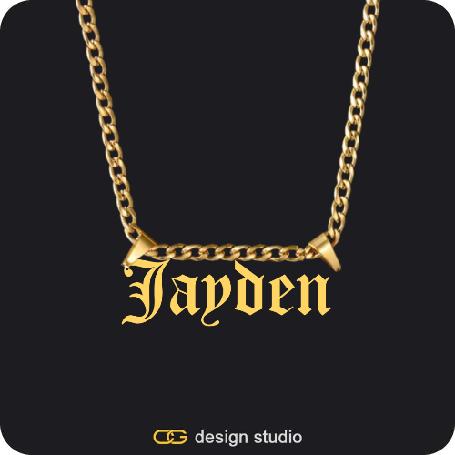 The Essential Name Necklace: Double Loop