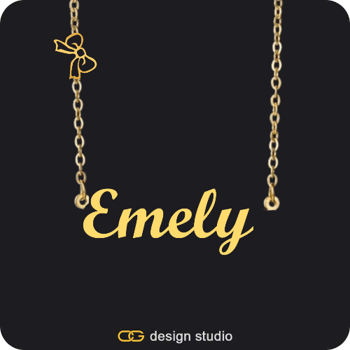 The Essential Name Necklace: Charm